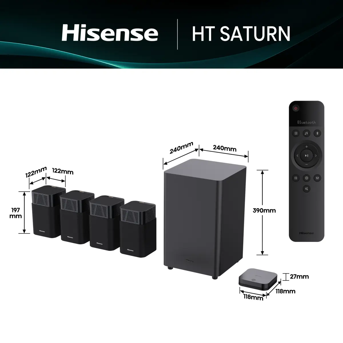 SOUNDBAR SYSTEM HT SATURN HSN 2